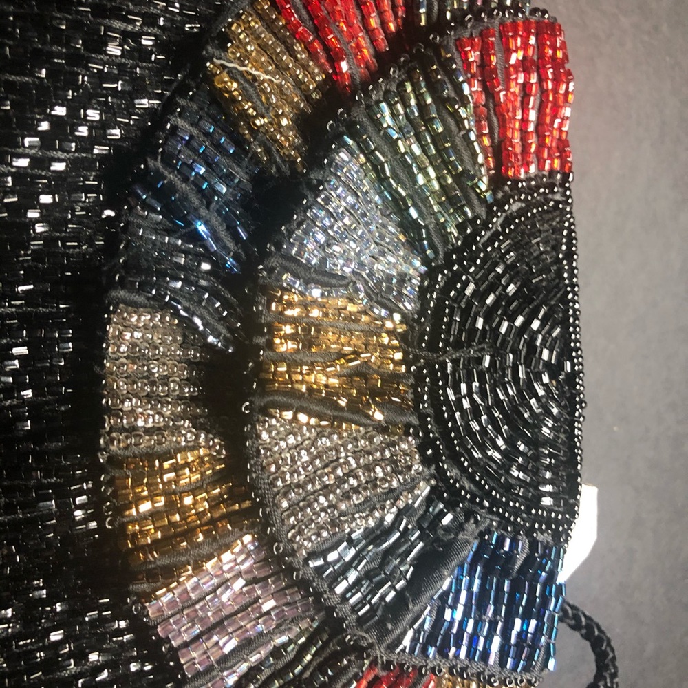 1970/80 ADG IMPORTS CHINA Beaded BAG multi color